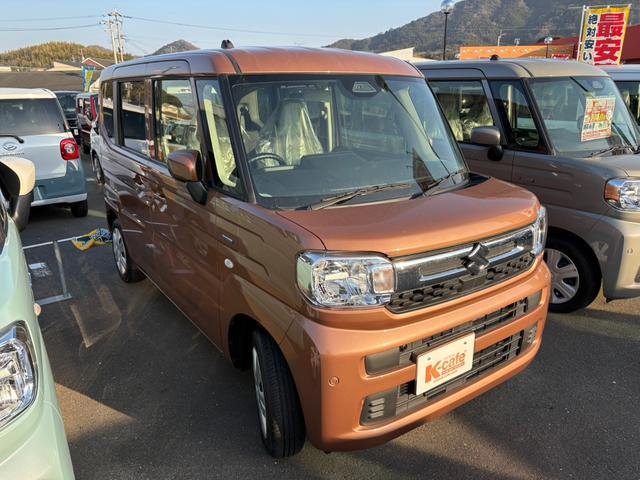 スペーシア ハイブリッドＸ　届出済み未使用車　衝突軽減ブレーキ　両側電動スライドドア　スリムサーキュレーター　キーフリー　オートエアコン　シートヒーター（9枚目）