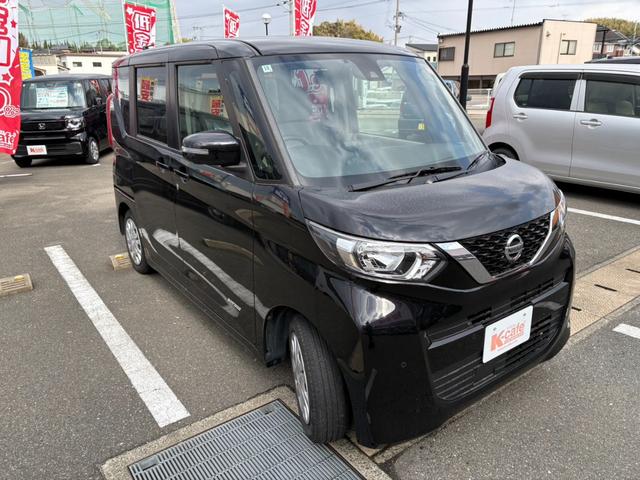 ルークス Ｘ　社外ナビ　Ｂｌｕｅｔｏｏｔｈ　アラウンドビューモニター　片側電動スライドドア　キーレス　衝突軽減システム　アイドリングストップ　オートライト（9枚目）