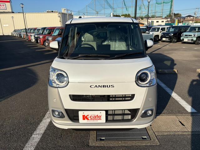 ムーヴキャンバス 　衝突軽減ブレーキ　両側電動スライドドア　シートヒーター　ＬＥＤヘッドライト　電子パーキングブレーキ　ブレーキホールド　ステアリングスイッチ　キーフリー　オートエアコン（8枚目）