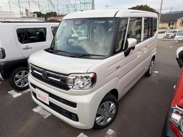 スペーシア ハイブリッドＧ　届出済未使用車　衝突軽減ブレーキ　両側スライドドア　ステアリングスイッチ　キーフリー　オートエアコン（8枚目）