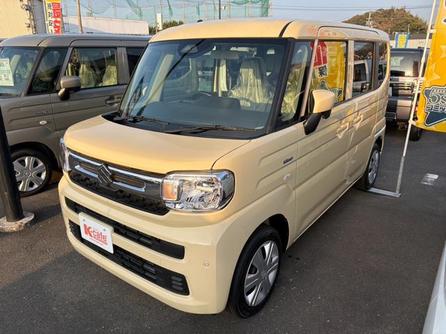 スペーシア ハイブリッドＸ　届出済未使用車　衝突軽減ブレーキ　両側電動スライドドア　スリムサーキュレーター　キーフリー　オートエアコン　シートヒーター（7枚目）