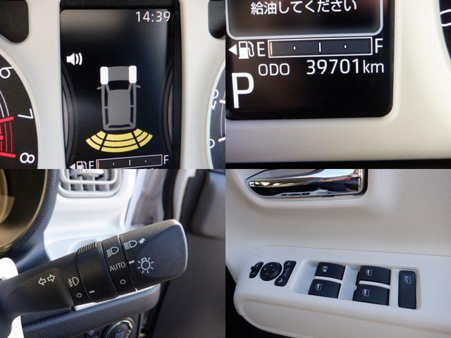 ムーヴキャンバス ストライプスＧ　バックカメラ　両側電動スライドドア　シートヒーター　スマートキー　プッシュスタート　盗難防止装置　衝突回避軽減　横滑り防止装置　アイドリングストップ　ベンチシート　ＰＳ　ＰＷ（7枚目）