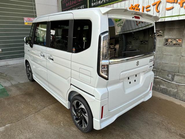 スペーシアカスタム ハイブリッドＸＳターボ　オプションカラー　全方位モニタ付き９インチナビ　新車（5枚目）