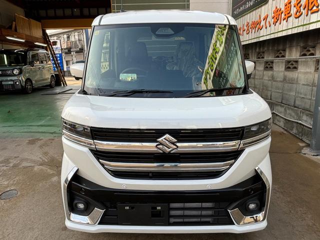 スペーシアカスタム ハイブリッドＸＳターボ　オプションカラー　全方位モニタ付き９インチナビ　新車（10枚目）