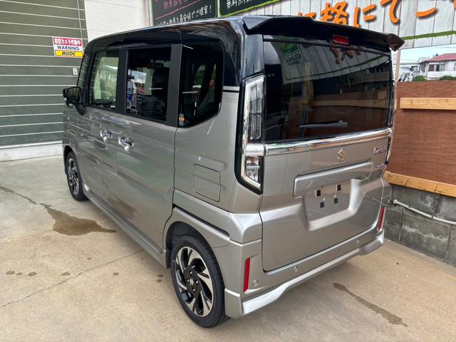 スペーシアカスタム ハイブリッドＸＳターボ　オプションカラー　全方位モニタ付き９インチナビ　新車（5枚目）