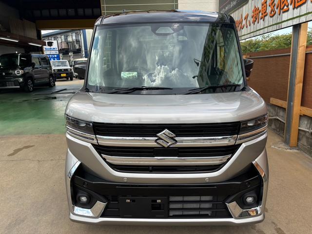 スペーシアカスタム ハイブリッドＸＳターボ　オプションカラー　全方位モニタ付き９インチナビ　新車（10枚目）