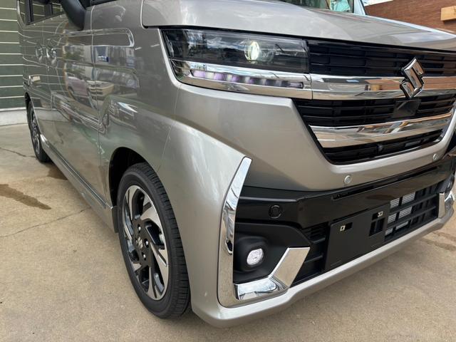 スペーシアカスタム ハイブリッドＸＳターボ　オプションカラー　全方位モニタ付き９インチナビ　新車（36枚目）