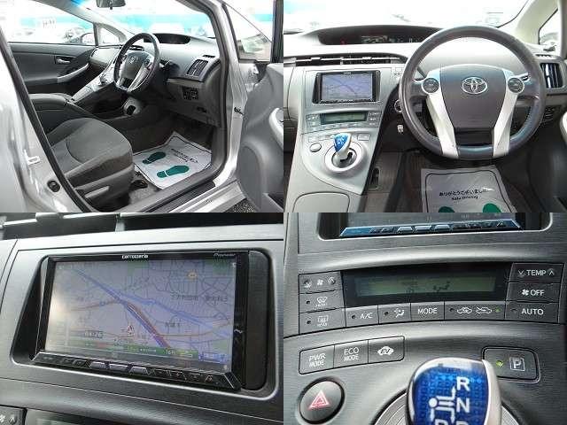 プリウス Ｓ　ＨＤＤナビ　地デジフルセグ　ハイブリッドバッテリーリビルド済　Ｂｌｕｅｔｏｏｔｈ　ＤＶＤ再生　フォグランプ　アルミホイール　スマートキー　プッシュスタート　ＥＴＣ　オートエアコン（2枚目）