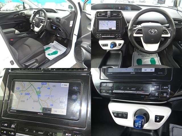 プリウス Ｓ　ＳＤナビ　地デジフルセグ　ハイブリッドバッテリーリビルド済　Ｂｌｕｅｔｏｏｔｈ　バックカメラ　ＥＴＣ車載器　スマートキー　盗難防止装置　オートエアコン（2枚目）