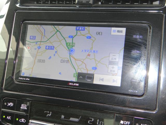 プリウス Ｓ　ＳＤナビ　地デジフルセグ　ハイブリッドバッテリーリビルド済　Ｂｌｕｅｔｏｏｔｈ　バックカメラ　ＥＴＣ車載器　スマートキー　盗難防止装置　オートエアコン（7枚目）