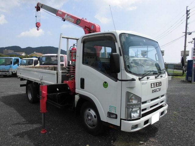 いすゞ エルフトラック ２ｔ ユニック ３段 フックイン ２ ６３ｔ吊 クレーン付き 229 0万円 平成26年 14年 福岡県 中古車 価格 Com