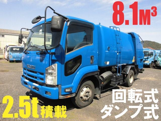 フォワード ４Ｔ　パッカー車　回転式　ダンプ式　塵芥車　積載量２．５Ｔ　容積８．１立米（2枚目）