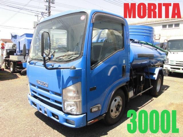 エルフトラック ３０００Ｌ　バキュームカー　３Ｔ　糞尿車　衛生車　モリタ（2枚目）