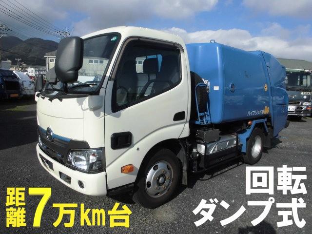 デュトロハイブリッド ２ｔ　パッカー車　回転式　ダンプ式　塵芥車　巻き込み式（2枚目）