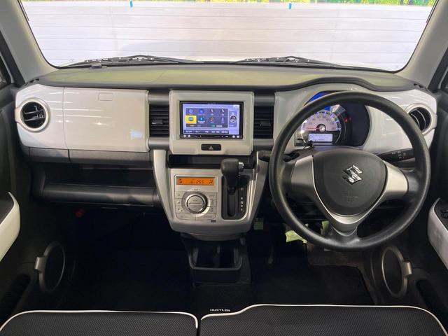 ハスラー Ｇ　ＳＤナビ　衝突被害軽減システム　禁煙車　シートヒーター　スマートキー　ＥＴＣ　オートエアコン　Ｂｌｕｅｔｏｏｔｈ　ＣＤ　ＤＶＤ再生　フルセグ　アイドリングストップ　横滑り防止装置　ベンチシート（2枚目）