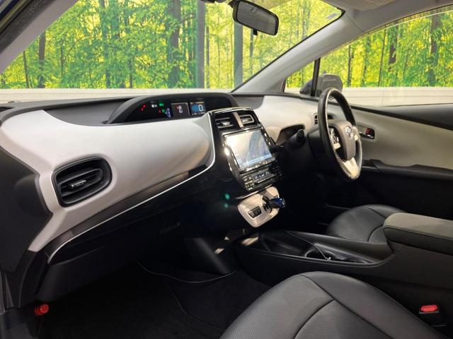 プリウス S カロッツェリア9型ナビ バックカメラ 黒革調シートカバー スマートキー LEDヘッドランプ ETC オートライト オートエアコン 純正15インチアルミホイール Bluetooth再生 CD/DVD再生(34枚目)