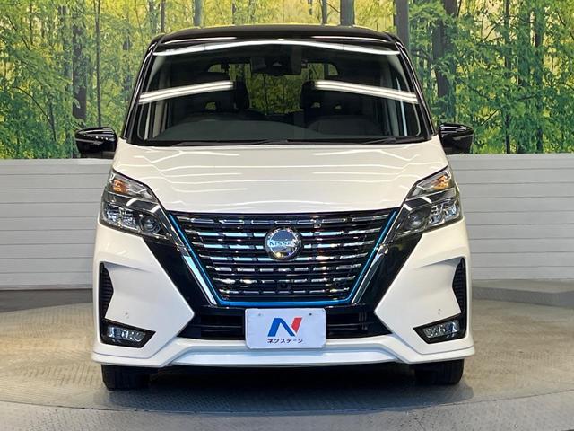 セレナ e-パワー ハイウェイスターV 後期型 純正10型ナビ 両側電動ドア 後席モニター 全周囲カメラ 衝突軽減 レーダークルーズ 禁煙車 レザー調シート ドラレコ スマートキー LEDヘッド ETC 純正15アルミ 車線逸脱警報(14枚目)