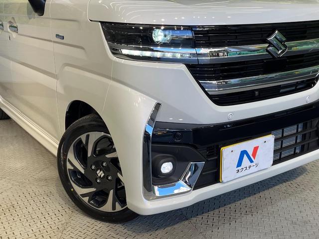 スペーシアカスタム ハイブリッドXS 純正9型ナビ 全方位モニター 届出済未使用車 両側パワースライド セーフティサポート Bluetooth フルセグ スマートキー シートヒーター ハーフレザーシート LEDヘッド(12枚目)