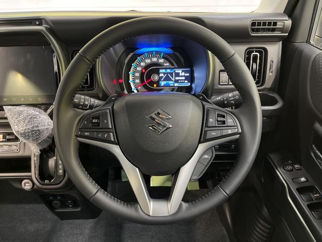 ハスラー タフワイルドターボ　届出済未使用車　９型メーカーナビ　全方位モニター　２トーンカラー　セーフティサポート　アダプティブクルーズ　シートヒーター　純正１５インチアルミ　スマートキー　ＬＥＤヘッドライト（12枚目）