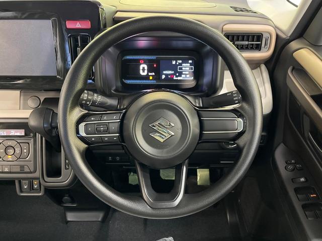 スペーシア ハイブリッドX 届出済未使用車 両側電動スライドドア 前席シートヒーター セーフティサポート オートライト スマートキー LEDヘッドライト コーナーセンサー 電動格納ミラー オートマチックハイビーム(11枚目)