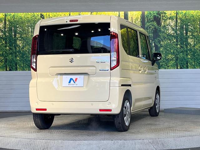 スペーシア ハイブリッドX 届出済未使用車 両側電動スライドドア 前席シートヒーター セーフティサポート オートライト スマートキー LEDヘッドライト コーナーセンサー 電動格納ミラー オートマチックハイビーム(17枚目)