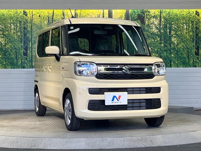 スペーシア ハイブリッドX 届出済未使用車 両側電動スライドドア 前席シートヒーター セーフティサポート オートライト スマートキー LEDヘッドライト コーナーセンサー 電動格納ミラー オートマチックハイビーム(24枚目)