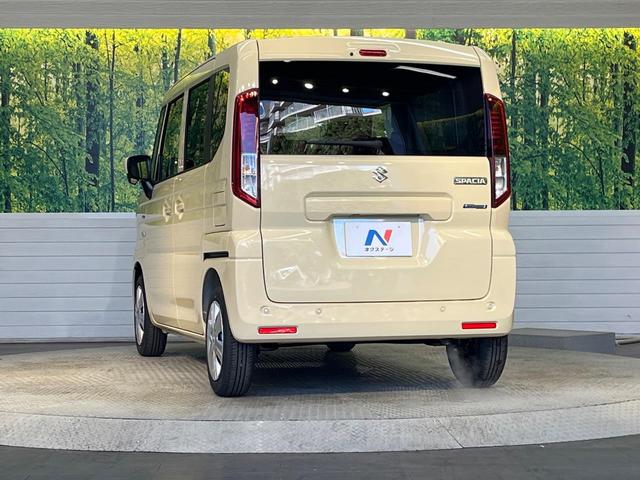 スペーシア ハイブリッドX 届出済未使用車 両側電動スライドドア 前席シートヒーター セーフティサポート オートライト スマートキー LEDヘッドライト コーナーセンサー 電動格納ミラー オートマチックハイビーム(27枚目)