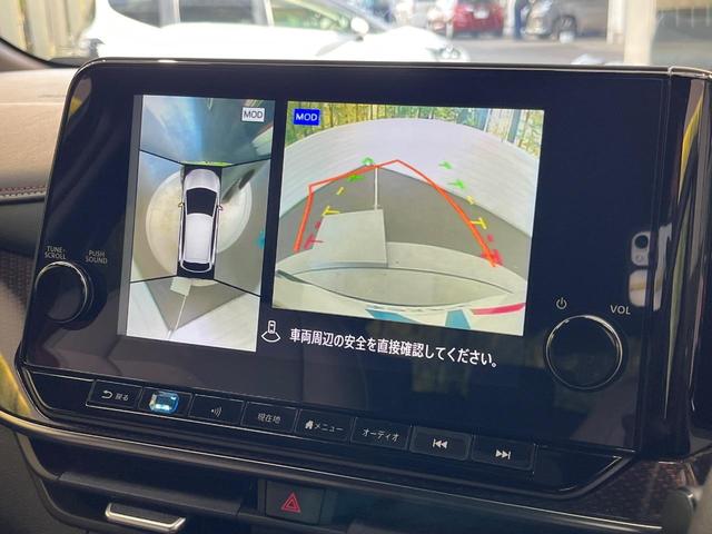 オーラ ニスモ　後期　９型コネクトナビ　全周囲カメラ　ＢＯＳＥサウンド　ブラックルーフ　衝突被害軽減システム　プロパイロット　禁煙車　シートヒーター　パワーシート　コーナーセンサー　スマートキー　ＬＥＤヘッド　ＥＴＣ（4枚目）
