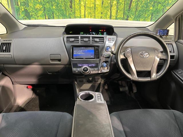 プリウスアルファ Ｓ　チューン　ブラック　ＳＤナビ　バックカメラ　オートライト　ＥＴＣ　スマートキー　ＬＥＤヘッドライト　禁煙車　Ｂｌｕｅｔｏｏｔｈ接続可　フルセグ　電動格納ミラー　ＣＤ　ＤＶＤ　純正１６インチアルミホイール（2枚目）