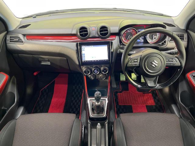 スイフトスポーツ ベースグレード 6MT 純正8インチナビ クルーズコントロール シートヒーター バックカメラ LEDヘッドライト オートライト Bluetooth フルセグ スマートキー ETC フロントフォグライト(2枚目)