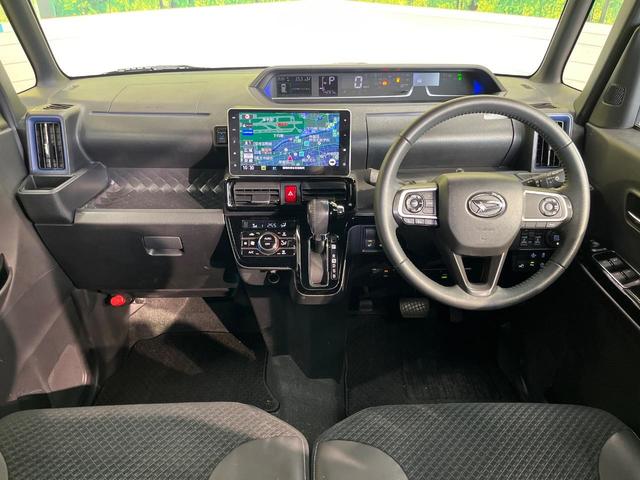 タント カスタムＲＳスタイルセレクション　ターボ　純正９インチナビ　アラウンドビューモニター　両側電動スライドドア　アダプティブクルーズコントロール　ハーフレザーシート　スマートアシスト　禁煙車　前席シートヒーター　コーナーセンサー（2枚目）