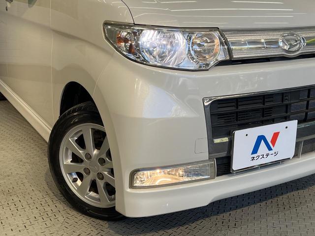 タント カスタムX 禁煙車 スマートキー HIDヘッド 純正14インチアルミ オートエアコン CD 電動格納ドアミラー(11枚目)