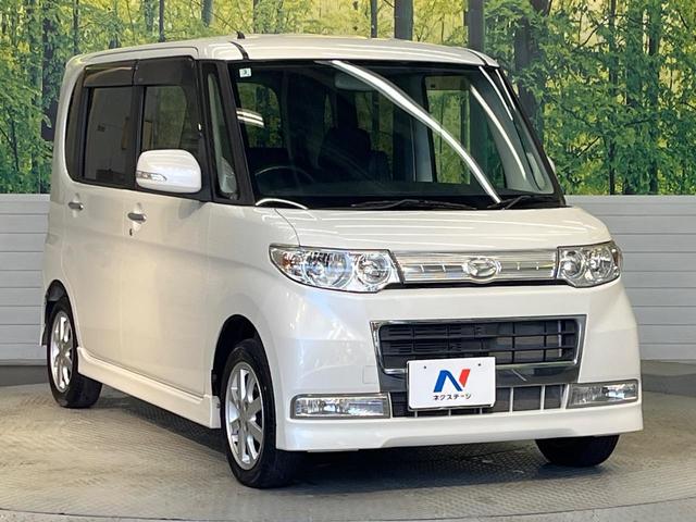 タント カスタムX 禁煙車 スマートキー HIDヘッド 純正14インチアルミ オートエアコン CD 電動格納ドアミラー(15枚目)