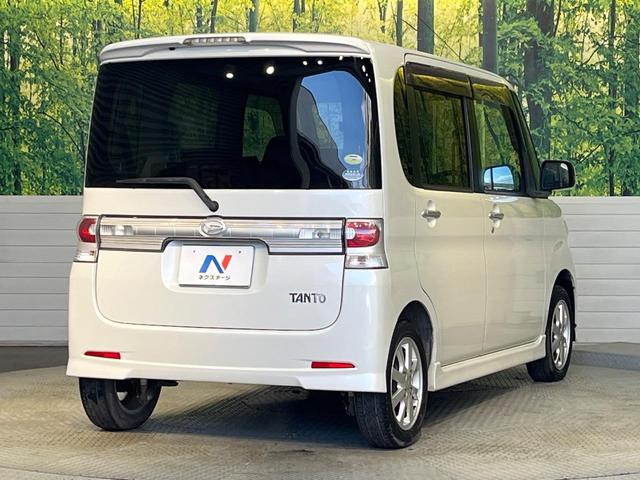 タント カスタムX 禁煙車 スマートキー HIDヘッド 純正14インチアルミ オートエアコン CD 電動格納ドアミラー(16枚目)