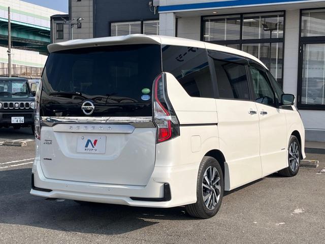 セレナ ハイウェイスターＶ　両側電動ドア　ＳＤナビ　全周囲カメラ　衝突被害軽減システム　禁煙車　コーナーセンサー　スマートキー　ＬＥＤヘッド　ビルトインＥＴＣ　純正１６インチアルミ　車線逸脱警報　オートライト　オートエアコン（27枚目）