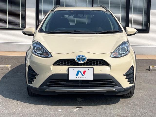 アクア クロスオーバー 純正SDナビ セーフティセンス クリアランスソナー バックカメラ オートハイビーム オートライト 革巻きステアリング スマートキー 純正16AW フルセグ Bluetooth CD/DVD 禁煙車(14枚目)