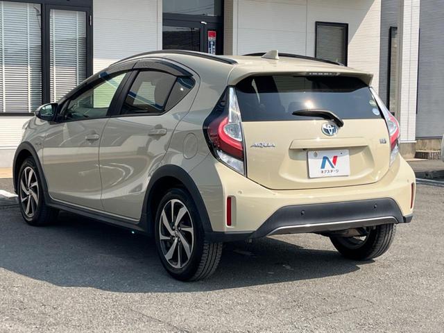 アクア クロスオーバー 純正SDナビ セーフティセンス クリアランスソナー バックカメラ オートハイビーム オートライト 革巻きステアリング スマートキー 純正16AW フルセグ Bluetooth CD/DVD 禁煙車(25枚目)