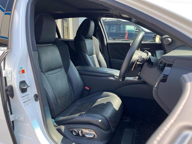 ＬＳ ＬＳ５００ｈ　Ｆスポーツ　サンルーフ　純正１２．３型ナビ　全周囲カメラ　デジタルインナーミラー　１００Ｖ電源　セーフティシステムプラスＡ　レーダークルーズ　禁煙車　ハンズフリー電動リアゲート　半革シート　前席シートエアコン（8枚目）