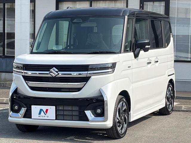 スペーシアカスタム ハイブリッドＸＳ　純正９型ナビ　全周囲カメラ　両側電動ドア　２トーンルーフ　セーフティサポート　レーダークルーズ　禁煙車　ハーフレザーート　シートヒーター　コーナーセンサー　スマートキー　ＬＥＤヘッド　純正１５アルミ（23枚目）