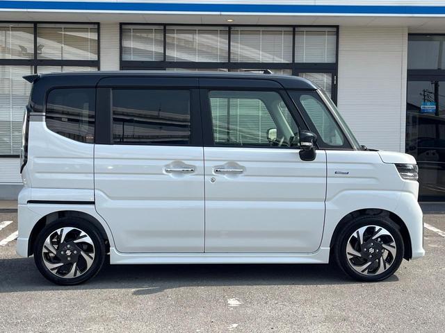 スペーシアカスタム ハイブリッドＸＳ　純正９型ナビ　全周囲カメラ　両側電動ドア　２トーンルーフ　セーフティサポート　レーダークルーズ　禁煙車　ハーフレザーート　シートヒーター　コーナーセンサー　スマートキー　ＬＥＤヘッド　純正１５アルミ（25枚目）