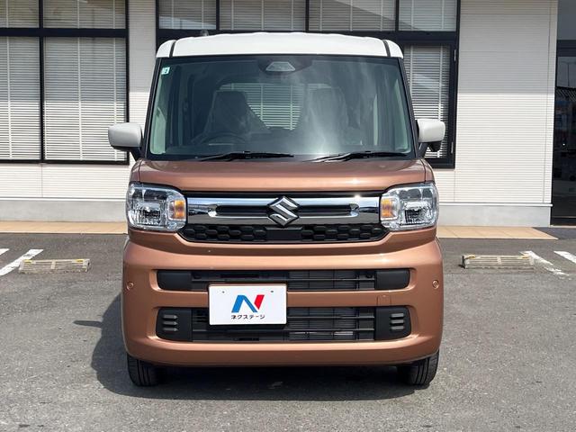 スペーシア ハイブリッドＸ　届出済未使用車　両側電動ドア　衝突軽減　シートヒーター　コーナーセンサー　スマートキー　オットマン　ＬＥＤヘッド　オートハイビーム　車線逸脱警報　オートライト　オートエアコン　アイドリングストップ（14枚目）