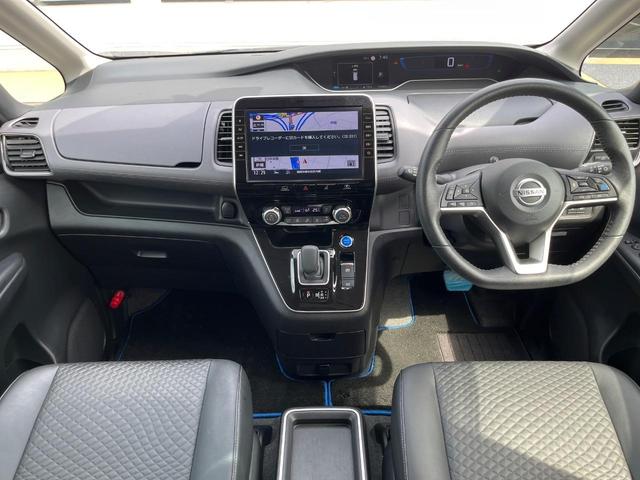 セレナ ｅ－パワー　ハイウェイスターＶ　後期型　両側電動ドア　純正１０型ナビ　後席モニター　全周囲カメラ　衝突軽減　プロパイロット　防水ブラックシート　ドラレコ　コーナーセンサー　スマートキー　ＬＥＤヘッド　ＥＴＣ　純正１６アルミ（2枚目）