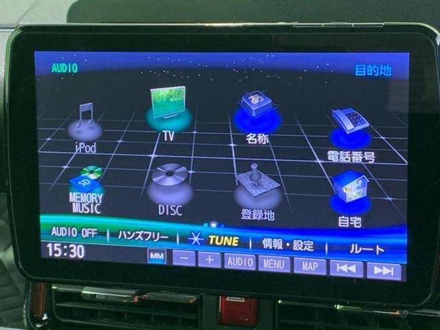 カスタムＲＳスタイルセレクション　保証書／社外　９インチ　ＳＤナビ／スマートアシスト（トヨタ・ダイハツ）／両側電動スライドドア／シートヒーター／車線逸脱防止支援システム／シート　ハーフレザー　衝突被害軽減システム　バックカメラ　禁煙車(9枚目)