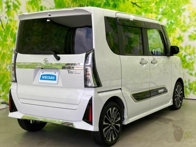 タント カスタムＲＳ　新品タイヤ／保証書／純正　１０インチ　ＳＤナビ／衝突安全装置／両側電動スライドドア／シートヒーター　前席／パノラマモニター／車線逸脱防止支援システム／シート　ハーフレザー／ヘッドランプ　ＬＥＤ（3枚目）