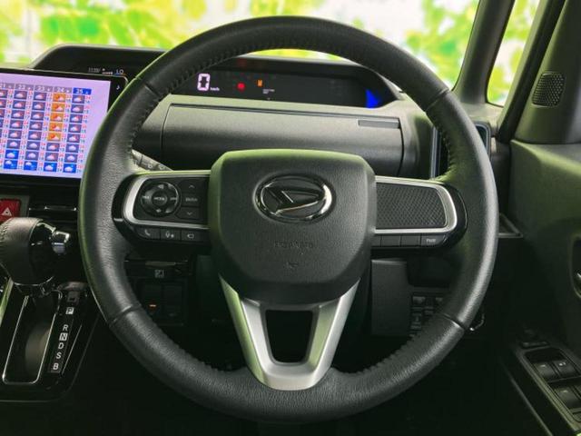 タント カスタムＲＳ　新品タイヤ／保証書／純正　１０インチ　ＳＤナビ／衝突安全装置／両側電動スライドドア／シートヒーター　前席／パノラマモニター／車線逸脱防止支援システム／シート　ハーフレザー／ヘッドランプ　ＬＥＤ（15枚目）
