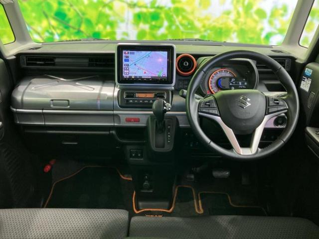 スペーシアギア ハイブリッドXZターボ 新品タイヤ/保証書/純正 8インチ SDナビ/セーフティサポート(スズキ)/両側電動スライドドア/シートヒーター 前席/全方位モニター用カメラ/車線逸脱防止支援システム/ドライブレコーダー 純正(4枚目)