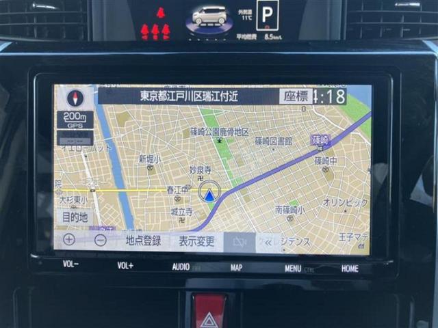 ルーミー カスタムG 新品タイヤ/保証書/純正 9インチ SDナビ/トヨタセーフティセンス/両側電動スライドドア/車線逸脱防止支援システム/ドライブレコーダー 純正/ヘッドランプ LED/Bluetooth接続 DVD再生(9枚目)