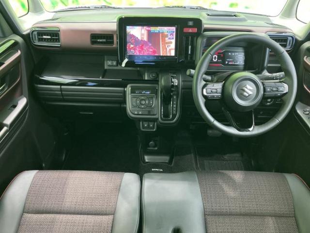 スペーシアカスタム ハイブリッドＸＳ　純正　９インチ　メモリーナビ／セーフティサポート（スズキ）／両側電動スライドドア／シートヒーター　前席／全方位モニター／車線逸脱防止支援システム／ヘッドランプ　ＬＥＤ／ＵＳＢジャック　全周囲カメラ（4枚目）