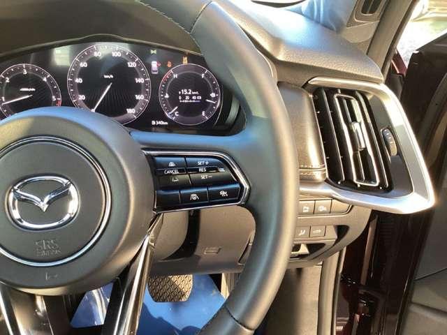 ＣＸ－８０ ３．３　ＸＤハイブリッド　エクスクルーシブ　スポーツ　ディー　ＸＤ　ＨＹＢＲＩＤ　Ｅｘｃｌｕｓｉｖｅ　Ｓｐｏｒｔｓ（６人）　レーダークルーズ　クリアランスソナー　パワーシート　３列シート　シートヒーター　オートマチックハイビーム　バックカメラ　４ＷＤ　革シート（6枚目）