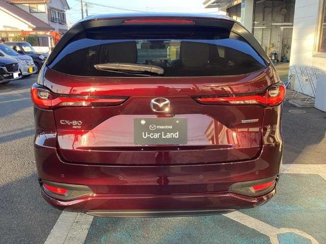 ＣＸ－８０ ３．３　ＸＤハイブリッド　エクスクルーシブ　スポーツ　ディー　ＸＤ　ＨＹＢＲＩＤ　Ｅｘｃｌｕｓｉｖｅ　Ｓｐｏｒｔｓ（６人）　レーダークルーズ　クリアランスソナー　パワーシート　３列シート　シートヒーター　オートマチックハイビーム　バックカメラ　４ＷＤ　革シート（19枚目）